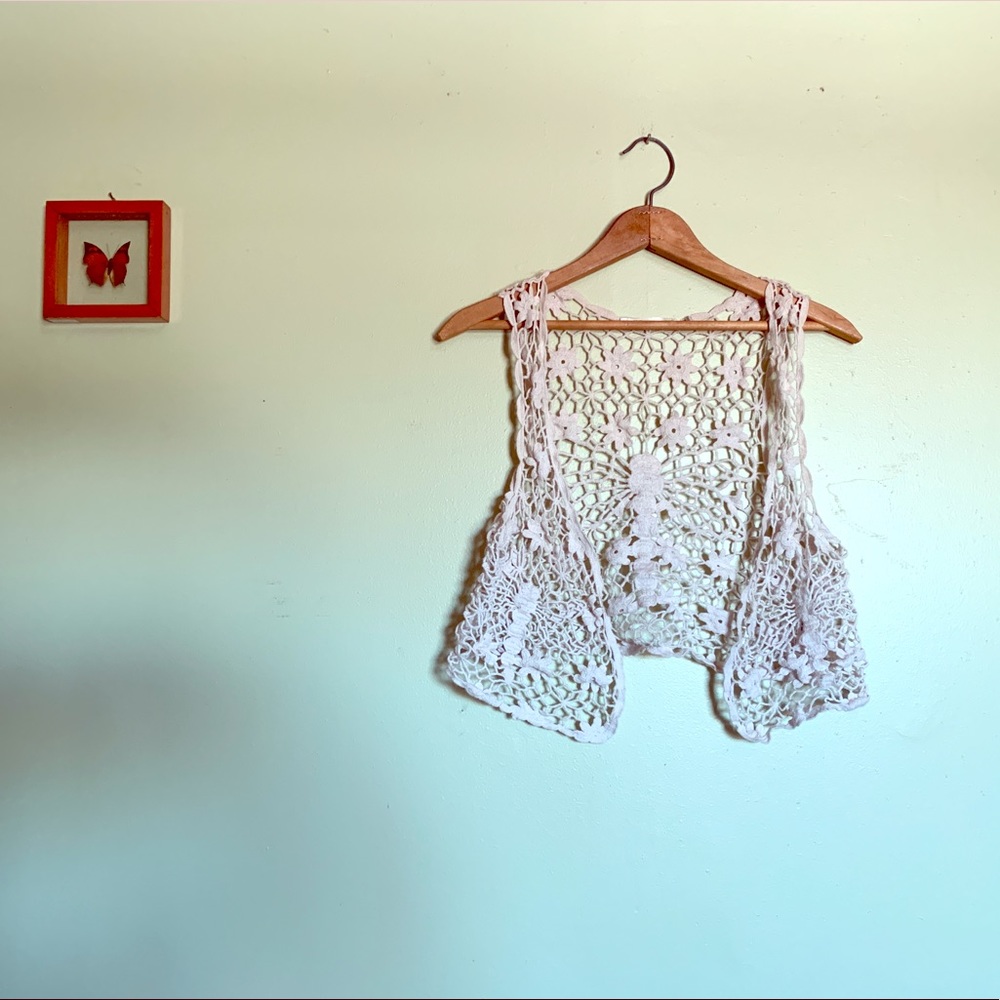 Boho Lace Solitaire Accent Vest
